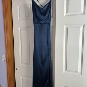 Elegant Navy Maxi Dress